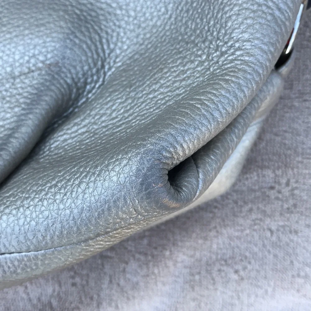 Coach Silver Metallic Hobo F15064